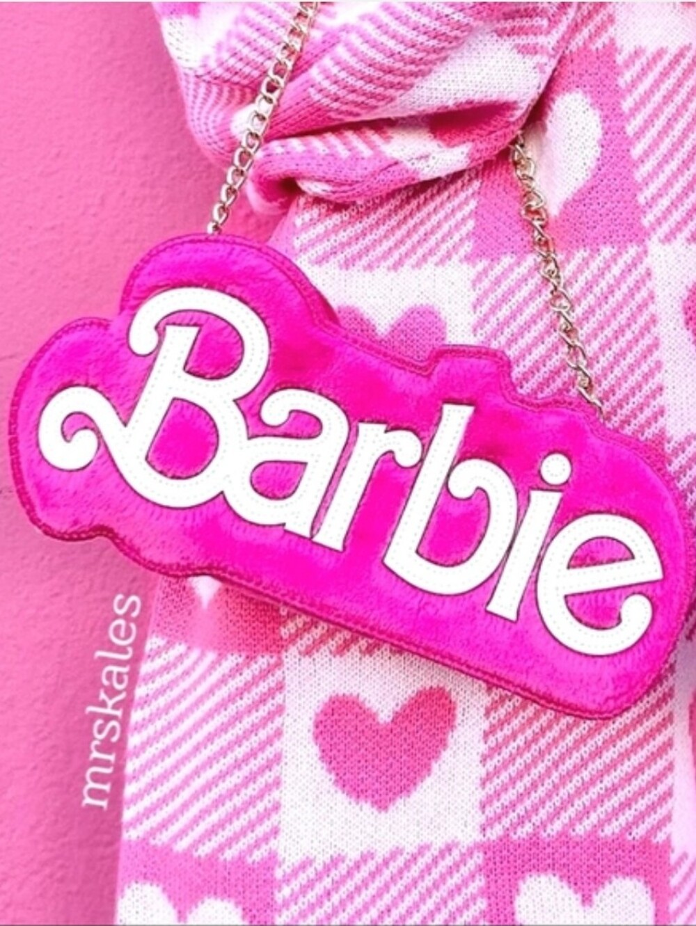 Barbie Fuzzy Crossbody Bag